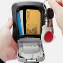 Wall-Mounted Key Code Box Construction Site Home Decoration Four-Digit Code Lock Key Box(Red)