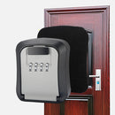 Wall-Mounted Key Code Box Construction Site Home Decoration Four-Digit Code Lock Key Box(Gray)