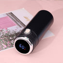 Smart Temperature Measurement Digital Display Stainless Steel Vacuum Flask Cup, Capacity:420ml(Black)