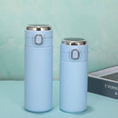 Smart Temperature Measurement Digital Display Stainless Steel Vacuum Flask Cup, Capacity:420ml(Light Blue)