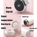 Smart Temperature Measurement Digital Display Stainless Steel Vacuum Flask Cup, Capacity:420ml(Black)
