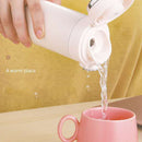Smart Temperature Measurement Digital Display Stainless Steel Vacuum Flask Cup, Capacity:420ml(Light Blue)