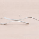 Stainless Steel Gift Tableware Fruit Fork Coffee Spoon Set Zinc Alloy Dessert Fork Spoon Swan Rack, Style:White Golden Swan + 5 Fruit Forks