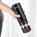 KAXIFEI Smart Tea-Water Separation Digital Display Thermos Water Cup, Style:Glass( White)