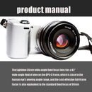 LIGHTDOW 35mm F1.7 E-Mount Manual Fixed Focus Lens for Sony