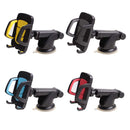 Car Phone Holder Car Air Outlet Mobile Phone Holder Suction Cup Navigation Instrument Panel General, Style:2 in 1(Gray)