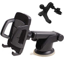 Car Phone Holder Car Air Outlet Mobile Phone Holder Suction Cup Navigation Instrument Panel General, Style:3 in 1(Gray)