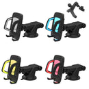 Car Phone Holder Car Air Outlet Mobile Phone Holder Suction Cup Navigation Instrument Panel General, Style:3 in 1(Gray)