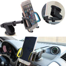 Car Phone Holder Car Air Outlet Mobile Phone Holder Suction Cup Navigation Instrument Panel General, Style:3 in 1(Blue)