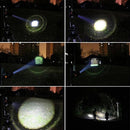 LED Outdoor Rechargeable Telescopic Zoom Mini Glare Flashlight, Specification:Set