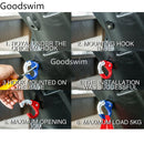 2 PCS Aluminium Alloy Hanging Bag Hook Claw for Xiaomi Mijia M365 Electric Scooter Motorcycle Accessories(Black)