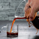 Hand Coffee Pot High Temperature Resistant 400ml Glass Coffee Pot, Style:Pot With Strainer
