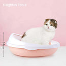 Pet Supplies Semi-Enclosed Detachable Splash-Proof Litter Box Cat Toilet with Cat Litter Scoop(Purple)