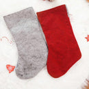 Christmas Ornaments Three-Dimensional Faceless Doll Christmas Stocking Christmas Gift Candy Bag(Gray)