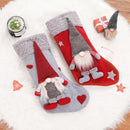 Christmas Ornaments Three-Dimensional Faceless Doll Christmas Stocking Christmas Gift Candy Bag(Gray)