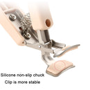 Multifunctional Stainless Steel Non-slip Kitchen Bowl Clamp, Color: Apricot