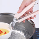 Multifunctional Stainless Steel Non-slip Kitchen Bowl Clamp, Color: Apricot