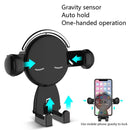 Mobile Phone Holder Car Air Outlet Car Phone Holder Cartoon Navigation Mobile Phone Holder(Red)