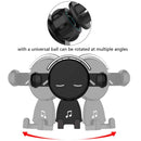 Mobile Phone Holder Car Air Outlet Car Phone Holder Cartoon Navigation Mobile Phone Holder(Red)