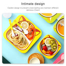 Baby Dish Tableware Set Cartoon Fork Feeding Dishes for Kids Utensils Natural Bamboo Fiber Bowl With Cup Spoon Plate(Penguin)