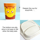 Baby Dish Tableware Set Cartoon Fork Feeding Dishes for Kids Utensils Natural Bamboo Fiber Bowl With Cup Spoon Plate(Little Squirrel )