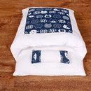 Closed Removable and Washable Cat Litter Sleeping Bag Winter Warm Dog Kennel, Size: S(Navy Blue Cat)