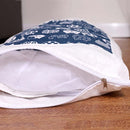 Closed Removable and Washable Cat Litter Sleeping Bag Winter Warm Dog Kennel, Size: M(Navy Blue Cat)