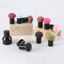 8 PCS Mushroom Head Puff Round Head Small Mushroom With Handle Puff Makeup Sponge Puff(Black)