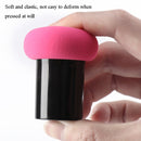 8 PCS Mushroom Head Puff Round Head Small Mushroom With Handle Puff Makeup Sponge Puff(Black)