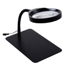 10 Times High-Definition Large Mirror Electronic Circuit Board Repair Reading Belt 36LED Lamp Plug-In Radio Magnifying Glass, CN Plug