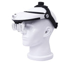 The Elderly Reading And Repairing Magnifying Glass With 2 LED Lamp Head-Mounted HD Magnifying Glass