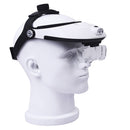 The Elderly Reading And Repairing Magnifying Glass With 2 LED Lamp Head-Mounted HD Magnifying Glass