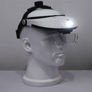 The Elderly Reading And Repairing Magnifying Glass With 2 LED Lamp Head-Mounted HD Magnifying Glass