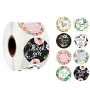 10 PCS Roll Flower Decoration Thank You Seal Sticker Envelope Decoration Wedding Decoration, Size: 2.5cm/1inch(A-17)