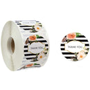 10 PCS Roll Flower Decoration Thank You Seal Sticker Envelope Decoration Wedding Decoration, Size: 2.5cm/1inch(A-18)