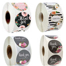 10 PCS Roll Flower Decoration Thank You Seal Sticker Envelope Decoration Wedding Decoration, Size: 2.5cm/1inch(A-17)