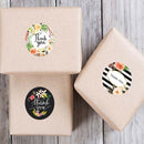 10 PCS Roll Flower Decoration Thank You Seal Sticker Envelope Decoration Wedding Decoration, Size: 2.5cm/1inch(A-19)