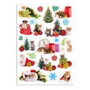 3 Set Christmas Cartoon Illustration Kids Toy Stickers, Size:148x210mm(P-1)