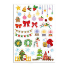 3 Set Christmas Cartoon Illustration Kids Toy Stickers, Size:148x210mm(P-3)