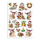3 Set Christmas Cartoon Illustration Kids Toy Stickers, Size:148x210mm(P-5)