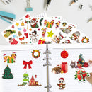 3 Set Christmas Cartoon Illustration Kids Toy Stickers, Size:148x210mm(P-3)