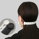 4 PCS Mask Hook Adjustment Buckle Ear-Wearing Mask Anti-Squeeze Ear Lanyard Extending Ear Rope(White)