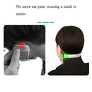 4 PCS Mask Hook Adjustment Buckle Ear-Wearing Mask Anti-Squeeze Ear Lanyard Extending Ear Rope(White)