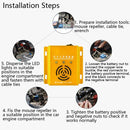 Car Mouse Repeller Ultrasonic Electronic Car Mouse Repeller Sound And Light Combined Mouse And Insect Repeller(Gold)