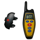 Dog Training Device Remote Control Bark Control Charging Waterproof Pet Training Collar with Electric Shock Vibration(Yellow)