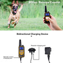 Bark Stopper Dog Training Device Dog Collar with Electric Shock Vibration Warning(US Plug)
