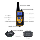 Bark Stopper Dog Training Device Dog Collar with Electric Shock Vibration Warning(AU Plug)