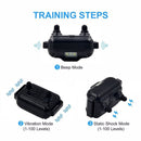 Bark Stopper Dog Training Device Dog Collar with Electric Shock Vibration Warning(UK Plug)