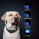 Bark Stopper Dog Training Device Dog Collar with Electric Shock Vibration Warning(UK Plug)