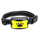 Rechargeable Waterproof Intelligent Identification Automatic Lock Bark Stop(Lemon Yellow)